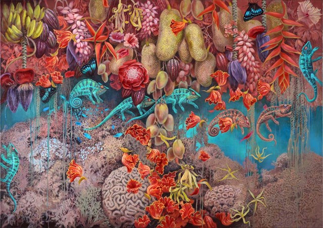 Obrazy malowane fantazją - świat roślin i zwierząt