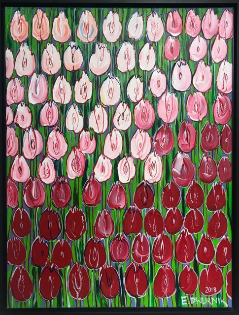 różowe tulipany edwarda dwurnika w sprzedaży
