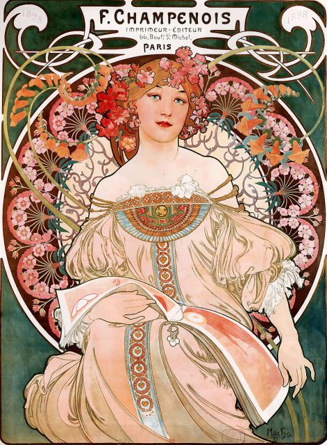 Galeria sztuki Alfonsa Muchy w Pekinie - niezwykła, bogata wystawa twórczości europejskiego pioniera Art Nouveau. galeria sztuki nowoczesnej - alfons mucha
