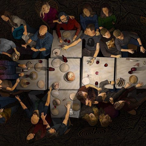 „Ostatnia wieczerza” – neowitraż z Biennale we Florencji na SacroExpo 2023!